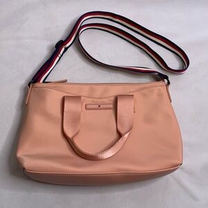 Tommy Hilfiger crossbody bright peach nylon handbag lightweight spring bag